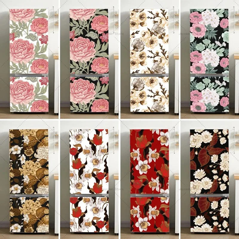 Peony Narcissus Floral Refrigerator Stickers Waterproof Self-Adhesive Doors Decals Vintage Botanical Wrap for Kitchen Home Decor
Peony Narcissus Floral Refrigerator Stickers Waterproof Self-Adhesive Doors Decals Vintage Botanical Wrap for Kitchen Home Decor