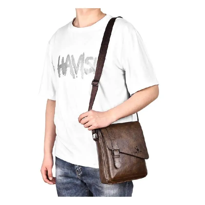 Vintage Men's Shoulder Bag With Multiple Compartments Large Capacity Travel Business
Vintage Men's Shoulder Bag With Multiple Compartments Large Capacity Travel Business