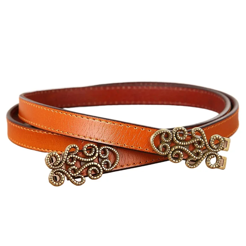 Brown Thin Leather Belt Women Vintage Cowhide Ladies Designer Belt Brand New Fashion Metal Buckle Female Strap White Black
Brown Thin Leather Belt Women Vintage Cowhide Ladies Designer Belt Brand New Fashion Metal Buckle Female Strap White Black
