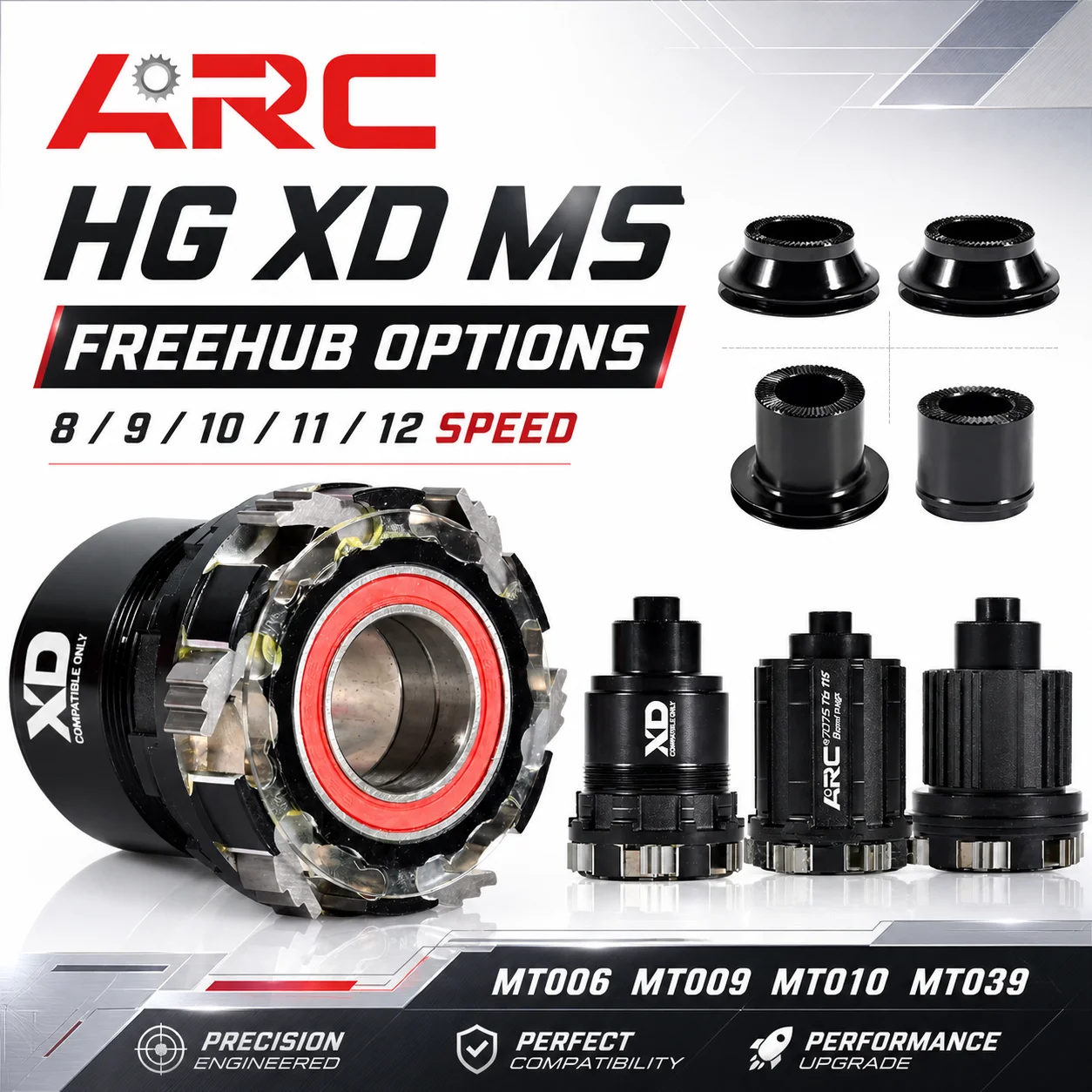 ARC MTB Bicycle Hub Freehub Body HG XD MS Micro Spline 8-12 Speed For MT006 MT009 MT010 MT039 Bike Hub Repair Parts
ARC MTB Bicycle Hub Freehub Body HG XD MS Micro Spline 8-12 Speed For MT006 MT009 MT010 MT039 Bike Hub Repair Parts