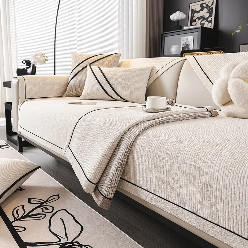 Luxury Chenille Sofa Seat Cover Living Room Four Seasons Anti-slip Corner Sofa Slipcover Home Universal Couch Cushion Pads 쇼파패드
Luxury Chenille Sofa Seat Cover Living Room Four Seasons Anti-slip Corner Sofa Slipcover Home Universal Couch Cushion Pads 쇼파패드