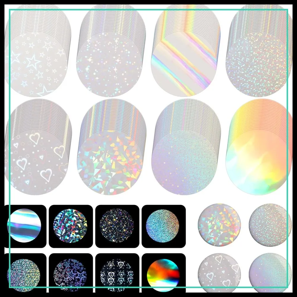 200 Pcs 70mm Holographic Glitter Badge Film, 8 Styles, for 2.25" Button Maker Machine
200 Pcs 70mm Holographic Glitter Badge Film, 8 Styles, for 2.25" Button Maker Machine