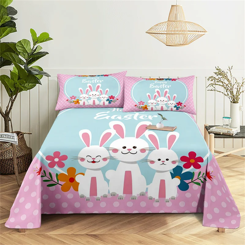 Cute Pink Rabbit Queen Sheet Set Kid's Flat Sheet Boys and Girls Bed Sheets and Pillowcases Bedroom Bed Sheet Set Bedding Set
Cute Pink Rabbit Queen Sheet Set Kid's Flat Sheet Boys and Girls Bed Sheets and Pillowcases Bedroom Bed Sheet Set Bedding Set
