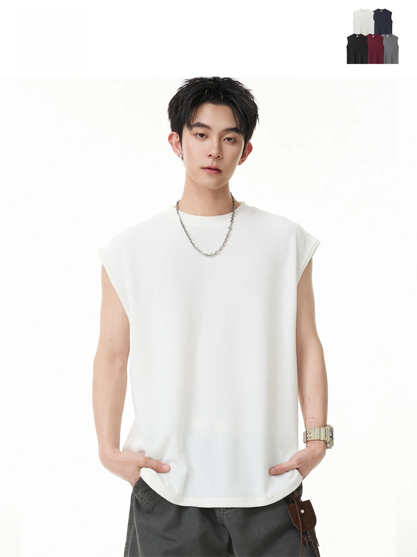 Loose Fit American High Street Color Gym Sport Vest Men's Sleeveless T-Shirt Base Shirt Breathable Moisture Wicking
Loose Fit American High Street Color Gym Sport Vest Men's Sleeveless T-Shirt Base Shirt Breathable Moisture Wicking