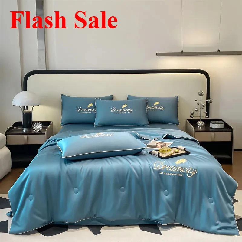 New Summer Quilt Air Conditioning Quilt Suitable for Bedroom Apartment Light Luxury High-End French Elegant Style
New Summer Quilt Air Conditioning Quilt Suitable for Bedroom Apartment Light Luxury High-End French Elegant Style