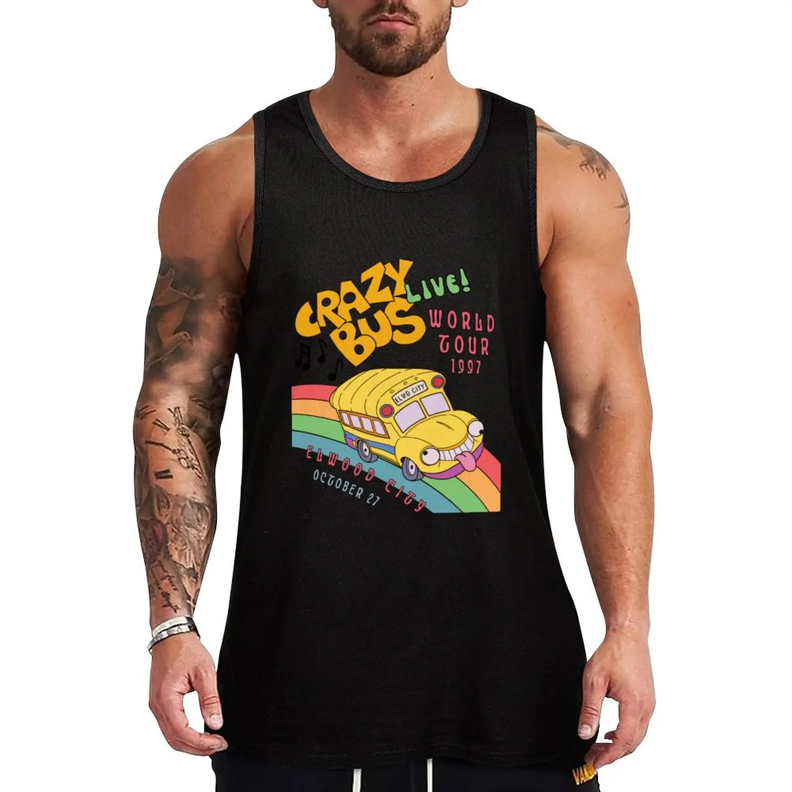 Crazy Bus Live! World Tour 1997 Tank Top Relaxed Casual Tank Top Summer Loose Sleeveless Tee
Crazy Bus Live! World Tour 1997 Tank Top Relaxed Casual Tank Top Summer Loose Sleeveless Tee