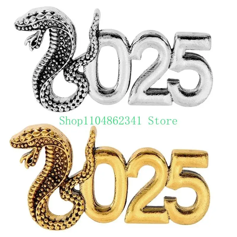 652F Unique 2025 Snake Year Brooch Pin Metal Pin For Various Outfit Formal Event Chinese New Year Celebration Badge Jewelry
652F Unique 2025 Snake Year Brooch Pin Metal Pin For Various Outfit Formal Event Chinese New Year Celebration Badge Jewelry