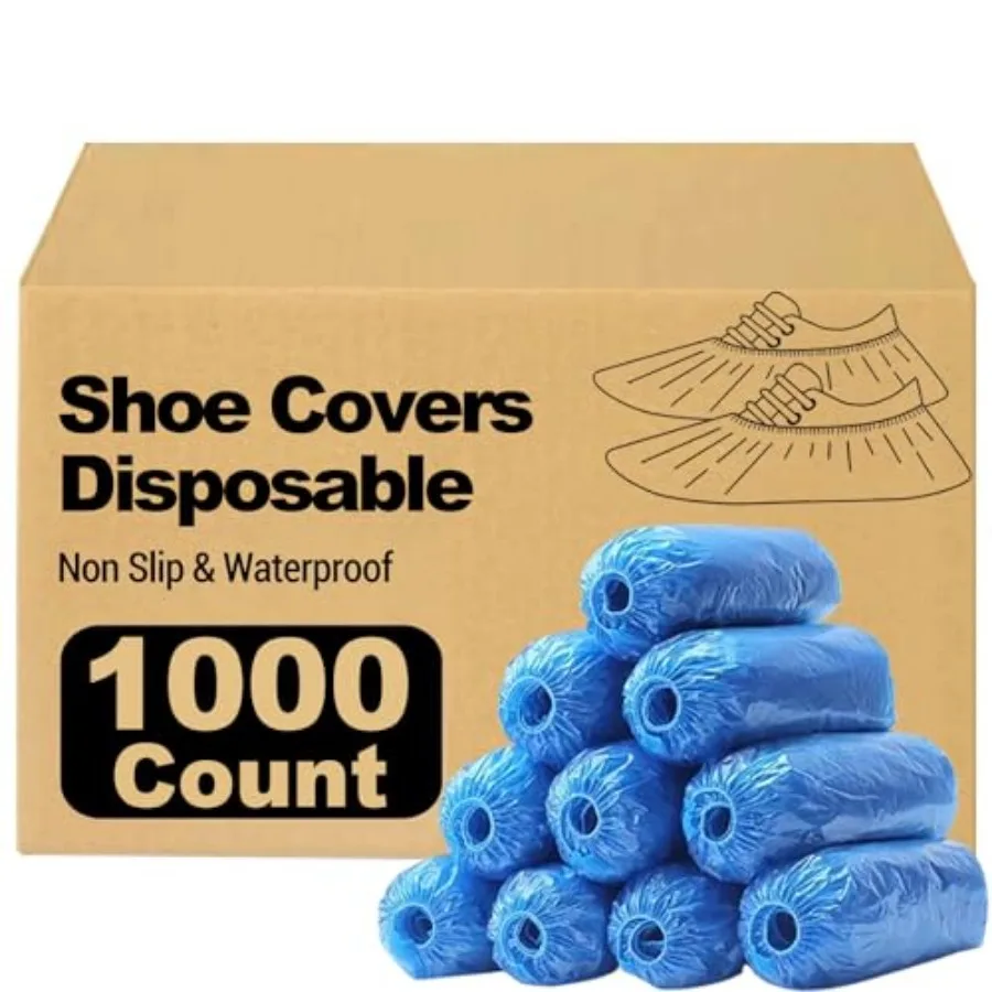 1000 Pieces 500 Pairs Shoe Covers Disposable, Waterproof, Non-Slip for Various Occasions, fits up to US Men's 12 and Women's 13
1000 Pieces 500 Pairs Shoe Covers Disposable, Waterproof, Non-Slip for Various Occasions, fits up to US Men's 12 and Women's 13