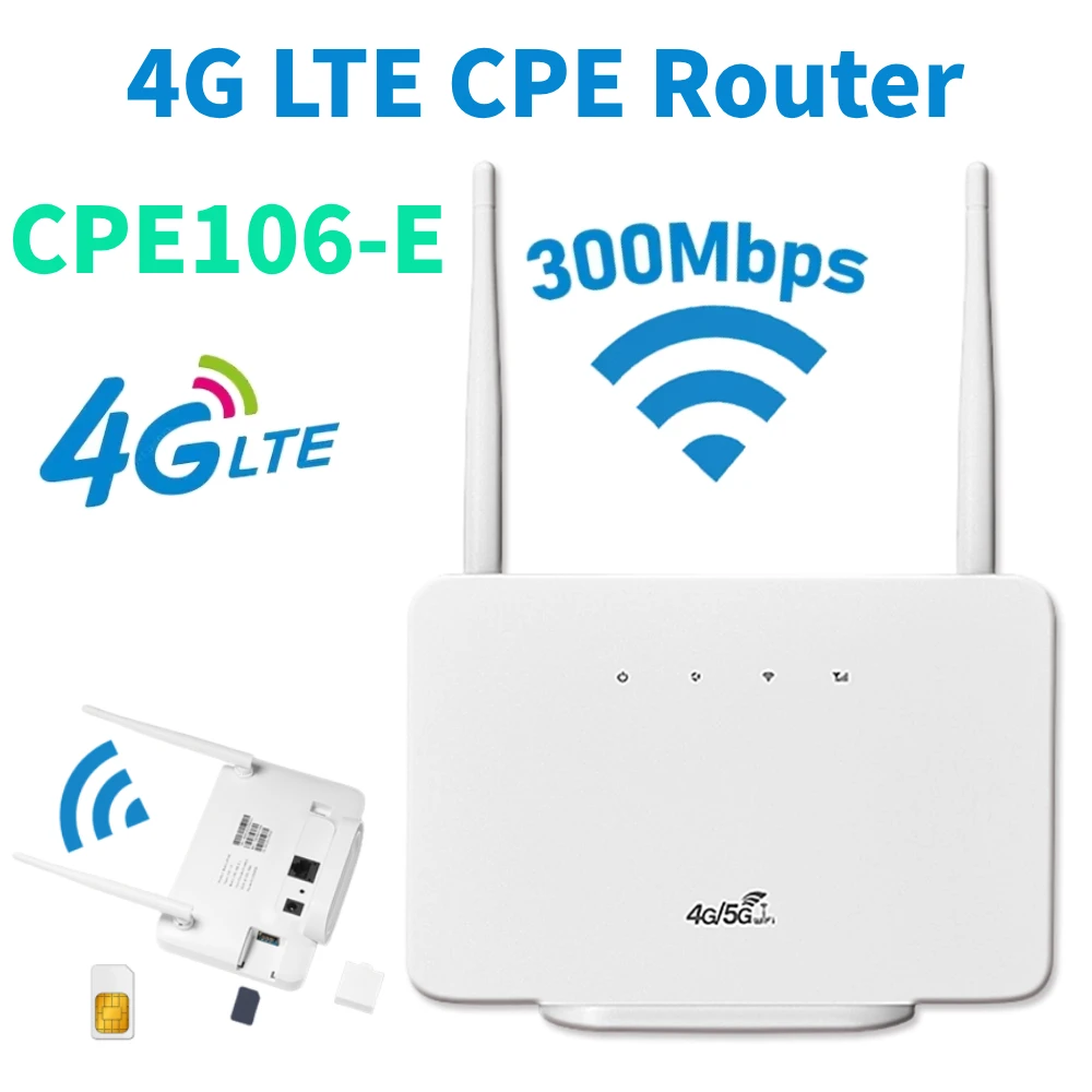 Модем маршрутизатора 4G LTE CPE, внешняя антенна, беспроводная точка доступа со слотом для SIM-карты, 300 Мбит/с, беспроводной модем маршрутизатора 4G для домашних путешествий
Модем маршрутизатора 4G LTE CPE, внешняя антенна, беспроводная точка доступа со слотом для SIM-карты, 300 Мбит/с, беспроводной модем маршрутизатора 4G для домашних путешествий