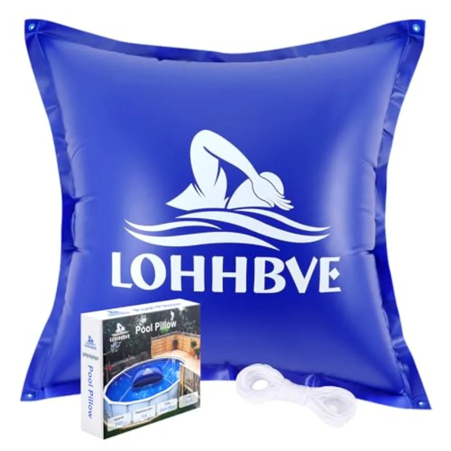 Pool Pillow for Above Ground Pools 0.4mm Thick PVC Cold-Resistant Pool Cover Air Pillow with 50 Rope, Winterizing Ice Equalizer
Pool Pillow for Above Ground Pools 0.4mm Thick PVC Cold-Resistant Pool Cover Air Pillow with 50 Rope, Winterizing Ice Equalizer