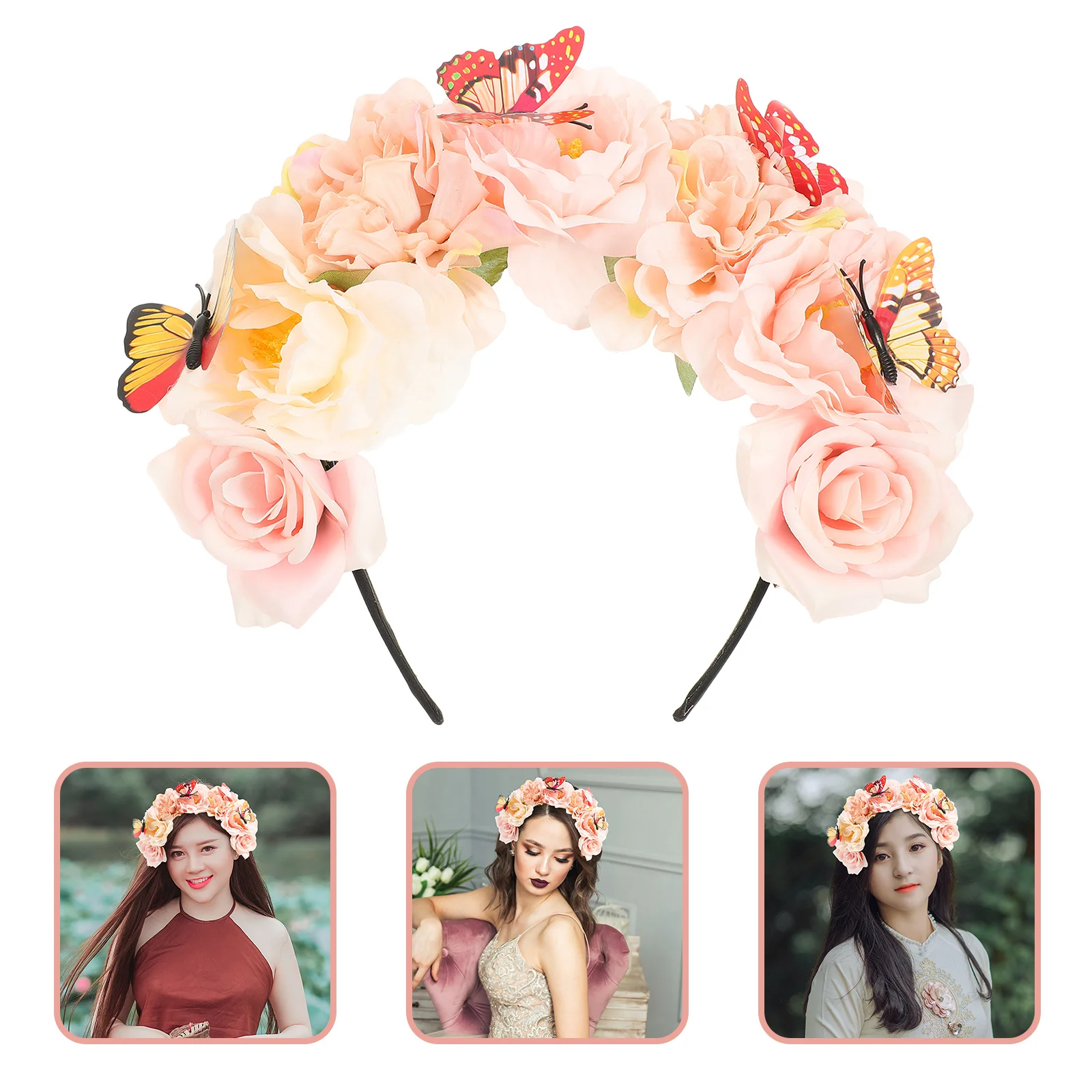 1pcs Flower Headband For Women Bohemian Butterfly Hair Accessories Lifelike Floral Headpiece Vacation Prom Tea Party Cosplay
1pcs Flower Headband For Women Bohemian Butterfly Hair Accessories Lifelike Floral Headpiece Vacation Prom Tea Party Cosplay