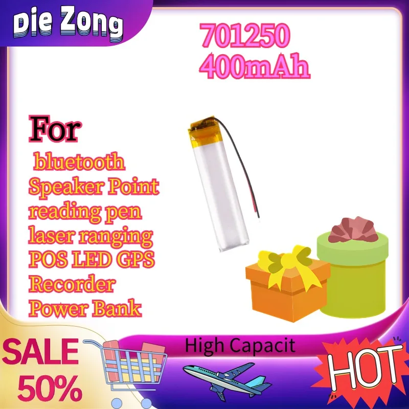 In Stock For bluetooth Speaker Point reading pen laser ranging POS LED GPS Recorder Power Bank 701250 400mAh Polymer
In Stock For bluetooth Speaker Point reading pen laser ranging POS LED GPS Recorder Power Bank 701250 400mAh Polymer