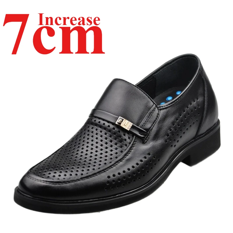 Invisible Heightening Shoes for Men Summer Hollow Breathable British Increase 7cm Leather Sandals Business Casual Elevator Shoes
Invisible Heightening Shoes for Men Summer Hollow Breathable British Increase 7cm Leather Sandals Business Casual Elevator Shoes
