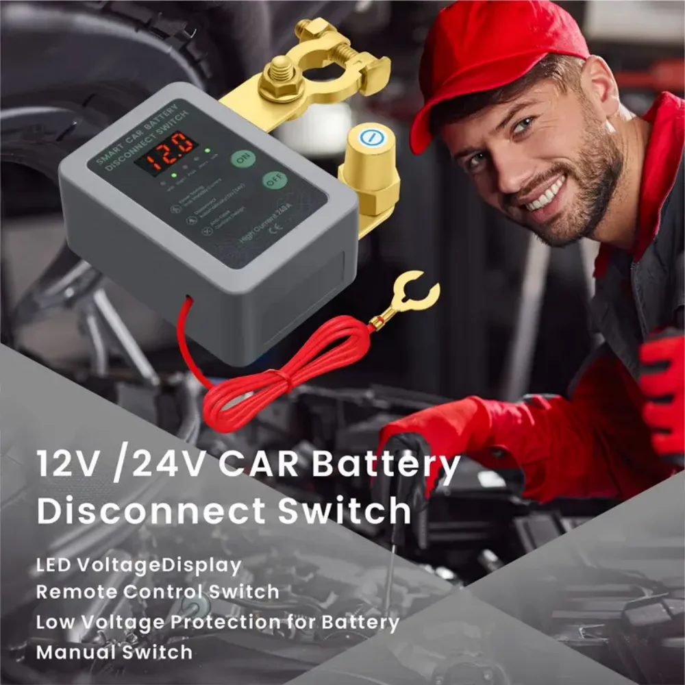 Battery Cut-Off Switch 12V Negative Car Battery Switch Automatic Cut-Off Device With Voltage Display Remote Control Function
Battery Cut-Off Switch 12V Negative Car Battery Switch Automatic Cut-Off Device With Voltage Display Remote Control Function