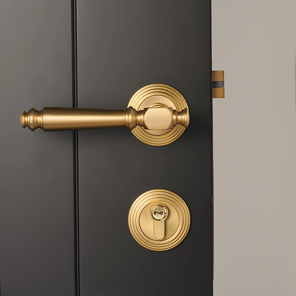 DOOROOM Luxury Brass Door Lock Modern Interior French Bedroom Door Handle Delicate Simple Room Living Room Furniture Hardware
DOOROOM Luxury Brass Door Lock Modern Interior French Bedroom Door Handle Delicate Simple Room Living Room Furniture Hardware