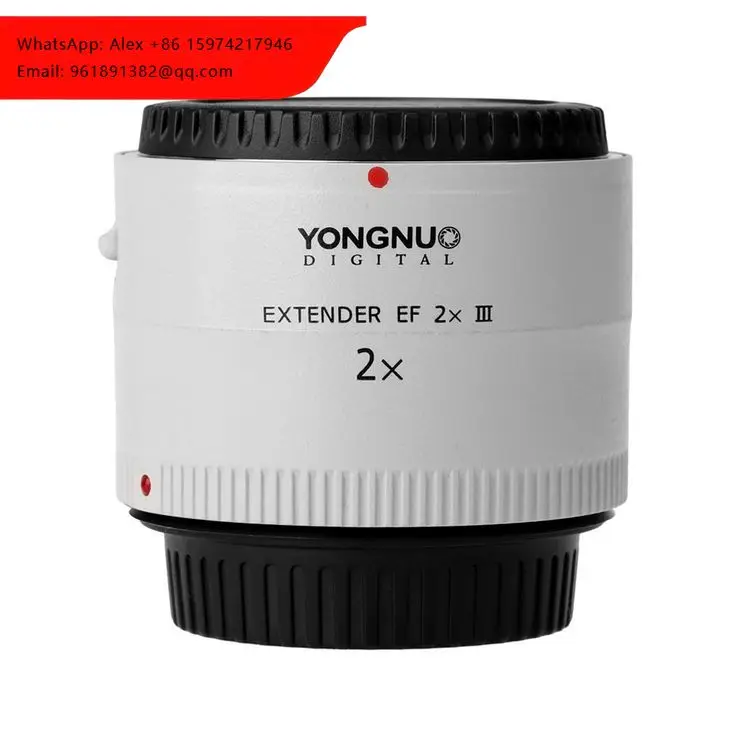 Yongnuo YN 2.0X III PRO 2x Auto Focus Teleconverter Extender Camera Lens For Canon EOS EF Lens 2X 2 Multiplier Effect
Yongnuo YN 2.0X III PRO 2x Auto Focus Teleconverter Extender Camera Lens For Canon EOS EF Lens 2X 2 Multiplier Effect
