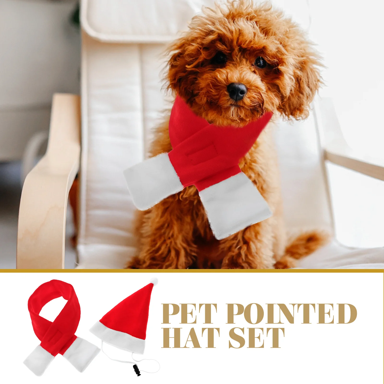 Pet Hat Cloak Set Festive Accessories Christmas Scarf for Dress up Holiday Costume
Pet Hat Cloak Set Festive Accessories Christmas Scarf for Dress up Holiday Costume