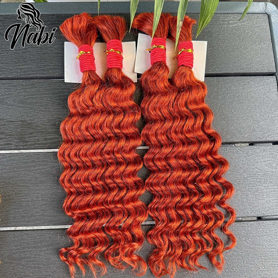 Nabi 50g/bundle Boho Braids Brazilian Human Hair Deep Wave 350# Braiding 100% Human Hair Bundles Extentions for Boho Braids
Nabi 50g/bundle Boho Braids Brazilian Human Hair Deep Wave 350# Braiding 100% Human Hair Bundles Extentions for Boho Braids