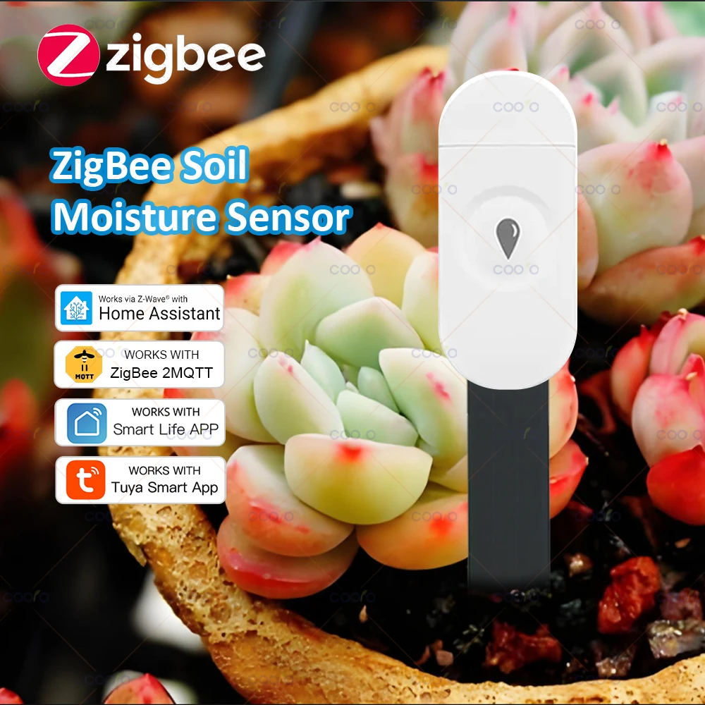 Умный датчик влажности почвы ZigBee, измеритель температуры, датчик влажности, монитор растений, детектор, автоматизация садовых растений, орошение
Умный датчик влажности почвы ZigBee, измеритель температуры, датчик влажности, монитор растений, детектор, автоматизация садовых растений, орошение