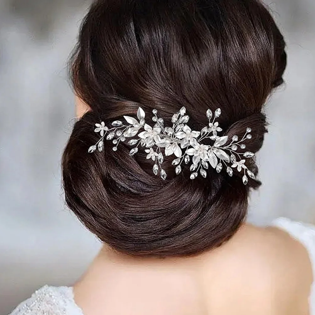 Pearl Leaf Hair Comb Rhinestone Clips Silver Bride Wedding Headpiece Decorative Combs Side Hair Accessories Girls Prom Birthday
Pearl Leaf Hair Comb Rhinestone Clips Silver Bride Wedding Headpiece Decorative Combs Side Hair Accessories Girls Prom Birthday