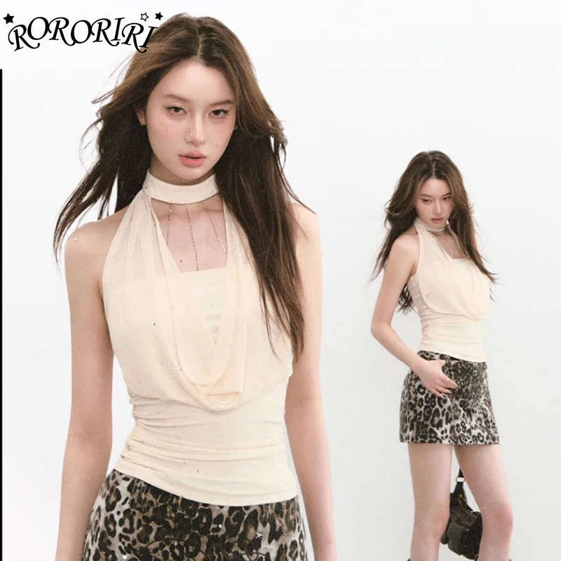 RORORIRI топ на бретельках с открытыми плечами и бретелькой на шее, женский тонкий жилет, топ с открытой спиной, сексуальная блузка без рукавов, корейский стиль, романтик для путешествий
RORORIRI топ на бретельках с открытыми плечами и бретелькой на шее, женский тонкий жилет, топ с открытой спиной, сексуальная блузка без рукавов, корейский стиль, романтик для путешествий