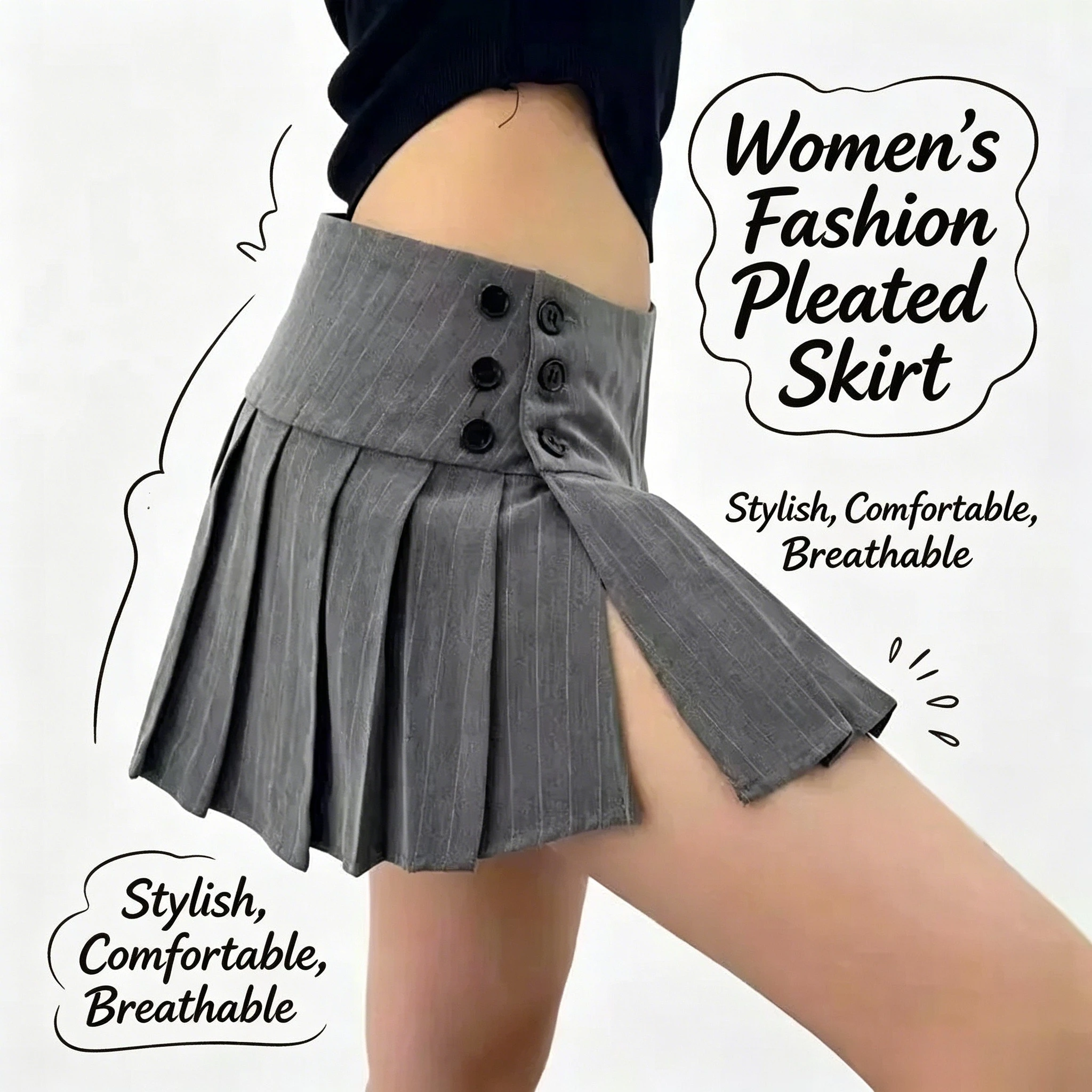 Pleated Skirts Women Sexy Fashion Youthful Preppy Hotsweet High Waisted All-match Y2k Japanese Students Harajuku Streetwear Mini
Pleated Skirts Women Sexy Fashion Youthful Preppy Hotsweet High Waisted All-match Y2k Japanese Students Harajuku Streetwear Mini
