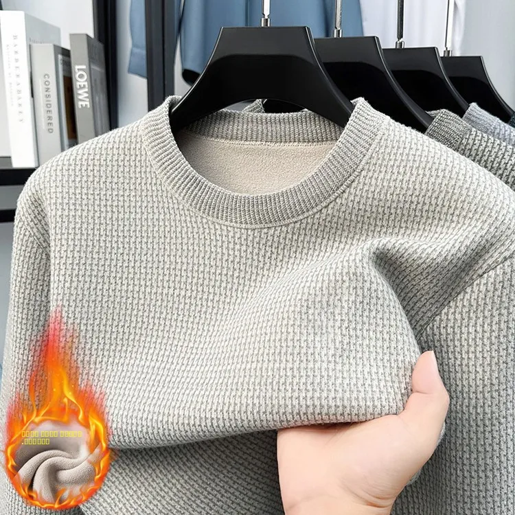 Thiened Fce Knitted Sweater for Men f High Collar Winter Warm Base Layer irt Busin Casual Long Sve round Ne
Thiened Fce Knitted Sweater for Men f High Collar Winter Warm Base Layer irt Busin Casual Long Sve round Ne