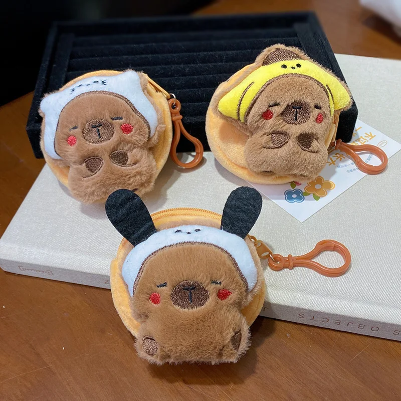 ISKYBOB Cute Plush Capybara Coin Purse Creative Kawaii Cartoon Animal Bag Pendant Key Lipstick Headphone Storage Bag Kids Wallet
ISKYBOB Cute Plush Capybara Coin Purse Creative Kawaii Cartoon Animal Bag Pendant Key Lipstick Headphone Storage Bag Kids Wallet