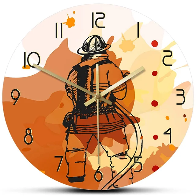 Home Clock Firefighter Art Creative Clock Mute Wall Clock Large Living Room Wall Decorations Home Decorations Bedroom Clock
Home Clock Firefighter Art Creative Clock Mute Wall Clock Large Living Room Wall Decorations Home Decorations Bedroom Clock