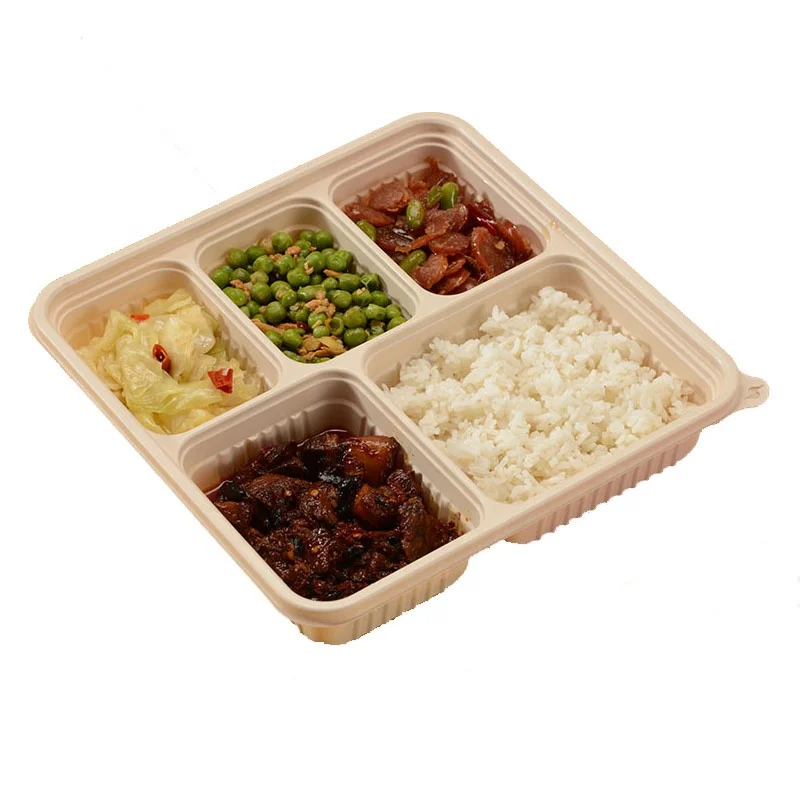 Microwave Safe Meal Prep Container 48 oz 5 Compartment Degradable Corn Starch Disposable Lunch Box
Microwave Safe Meal Prep Container 48 oz 5 Compartment Degradable Corn Starch Disposable Lunch Box