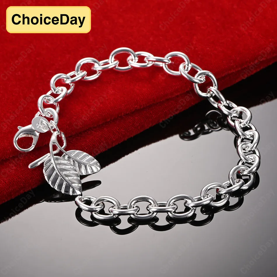 ChoiceDay стерлингового серебра 925 пробы 8 дюймов 20 см нежный браслет в виде листьев женские аксессуары ювелирные изделия подарок на вечеринку
ChoiceDay стерлингового серебра 925 пробы 8 дюймов 20 см нежный браслет в виде листьев женские аксессуары ювелирные изделия подарок на вечеринку