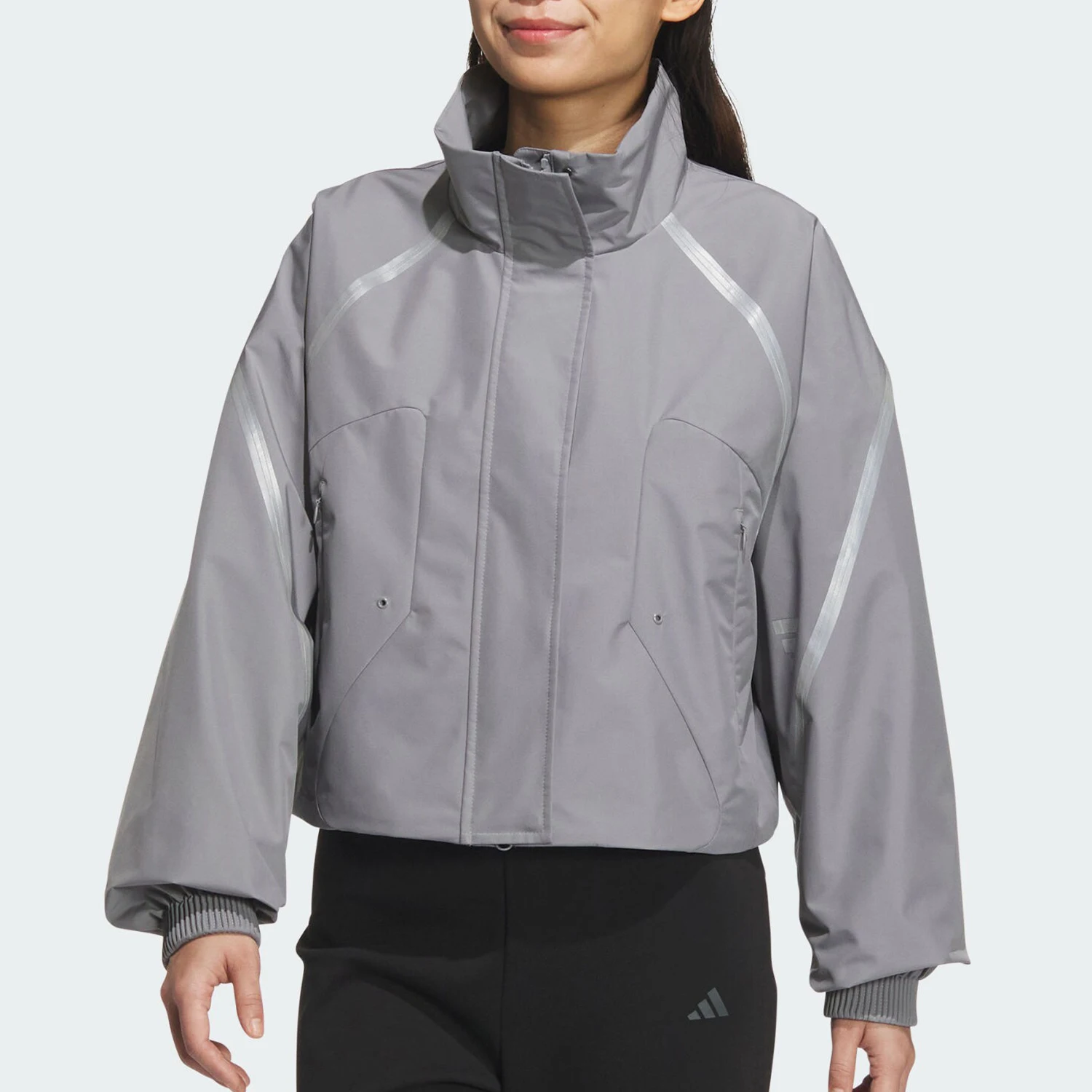 Adidas genuine new women's reflective training stand collar casual jacket JM6196
Adidas genuine new women's reflective training stand collar casual jacket JM6196