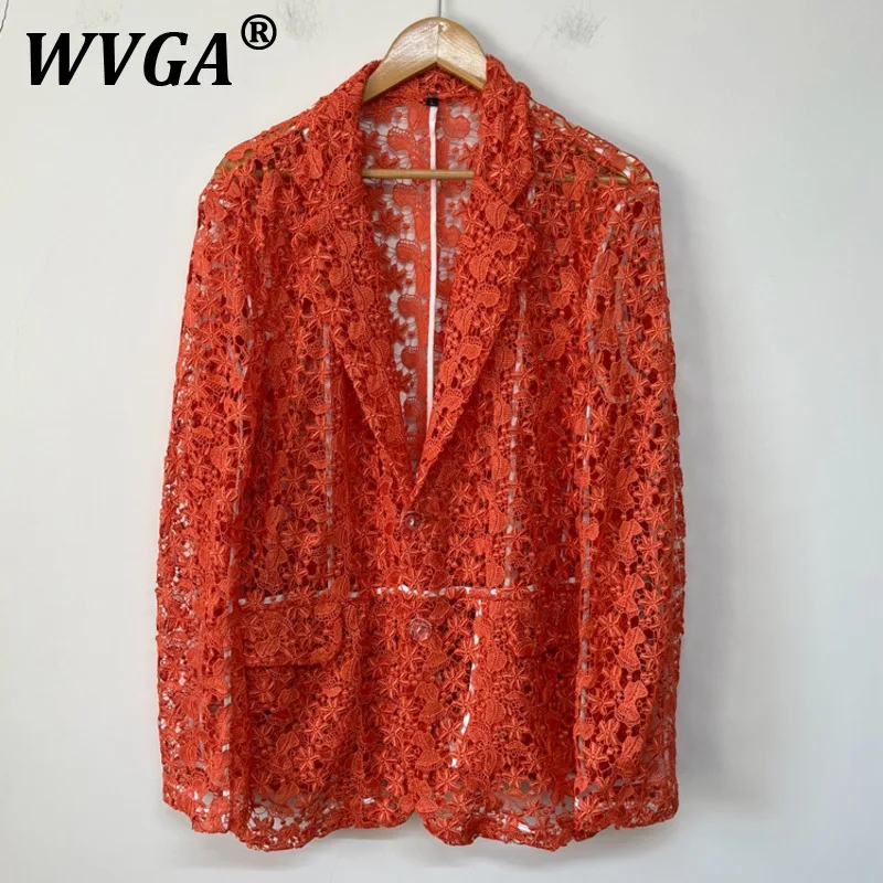 WVGA Spring Autumn New Men's Tide Techwear Heavy Embroidery Hollow Out Personality Suit-coat Niche Chic Casual Blazer Ins W7438
WVGA Spring Autumn New Men's Tide Techwear Heavy Embroidery Hollow Out Personality Suit-coat Niche Chic Casual Blazer Ins W7438
