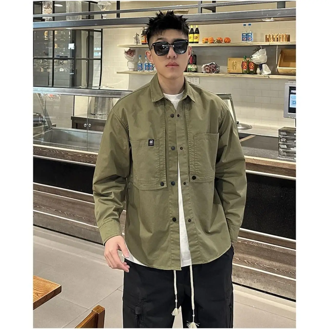 Autumn Large Size 300 Pou Men's Collared irt Casual Faionable Top Youth Casual Trendy Button-Up irt Breathable Moist...
Autumn Large Size 300 Pou Men's Collared irt Casual Faionable Top Youth Casual Trendy Button-Up irt Breathable Moist...