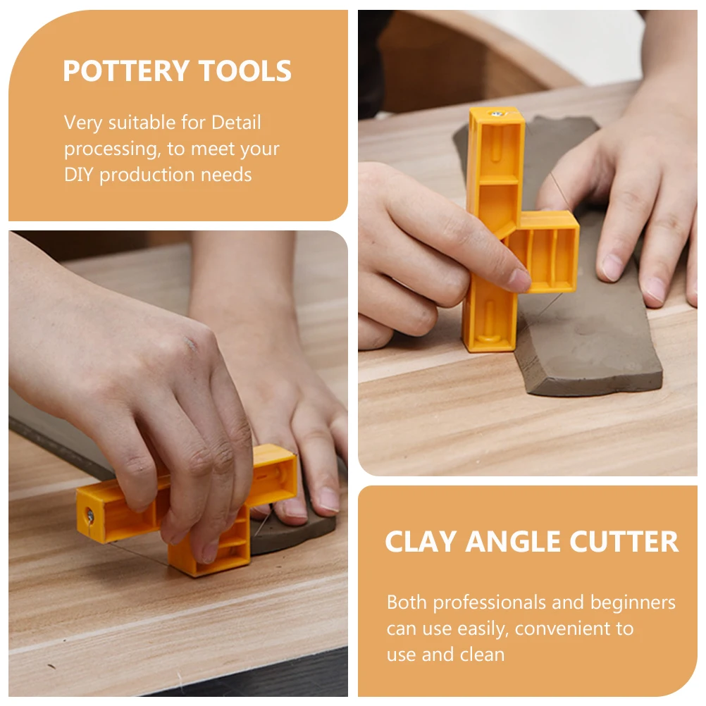 T Shaped Clay Angle Pottery Tools Mud Cutting Wire Trimmer DIY Craft Plastic Oblique Piece Modeling Professional
T Shaped Clay Angle Pottery Tools Mud Cutting Wire Trimmer DIY Craft Plastic Oblique Piece Modeling Professional