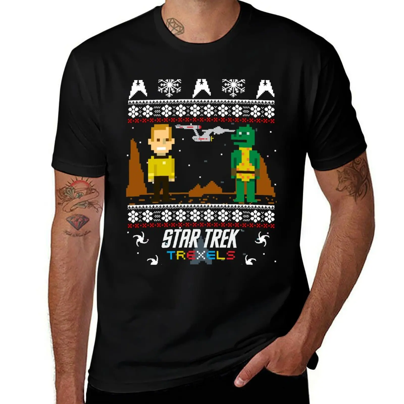 Star Trek Trexels Pixelated Captain Kirk Christmas Sweater T-Shirt sweat plus size tops baggy shirts mens designer t shirt
Star Trek Trexels Pixelated Captain Kirk Christmas Sweater T-Shirt sweat plus size tops baggy shirts mens designer t shirt