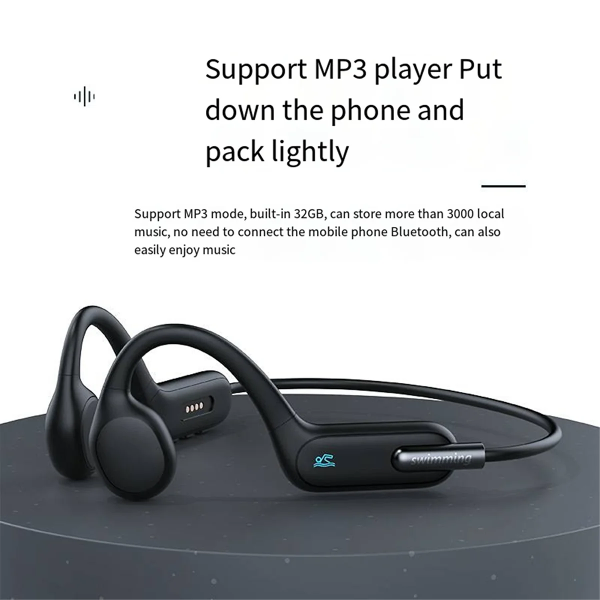Reliable-New X6 Bone Conduction Bluetooth Wireless Headset Waterproof Swimming Neck-Hanging Headset Running IPX8 Waterproof
Reliable-New X6 Bone Conduction Bluetooth Wireless Headset Waterproof Swimming Neck-Hanging Headset Running IPX8 Waterproof