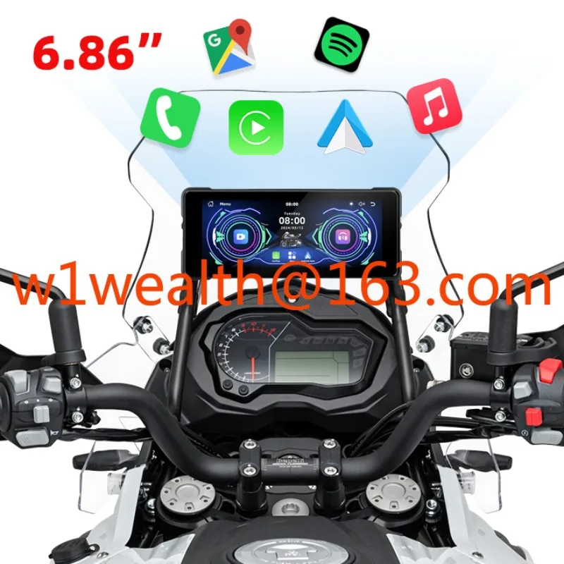 6.86inch Front Rear Dual Bluetooth Camera Recorder Motorcycle Wireless CarPlay Android Auto GPS Motor Carplay Navigation
6.86inch Front Rear Dual Bluetooth Camera Recorder Motorcycle Wireless CarPlay Android Auto GPS Motor Carplay Navigation