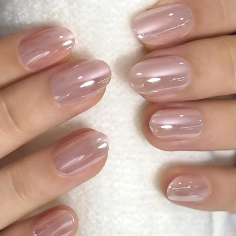 Oval Press On Nails Short Soft Gel Champagne Pearl Salon Quality False Nails with Glue, Long Lasting Daily Nail Tips for Women
Oval Press On Nails Short Soft Gel Champagne Pearl Salon Quality False Nails with Glue, Long Lasting Daily Nail Tips for Women