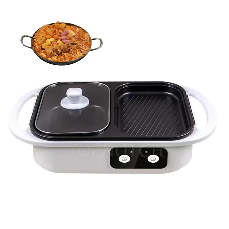 220V Multifunctional Electric Barbecue Griddle Electric Pot 2 In 1 For Party Non-Stick Crepe Pancake Maker
220V Multifunctional Electric Barbecue Griddle Electric Pot 2 In 1 For Party Non-Stick Crepe Pancake Maker