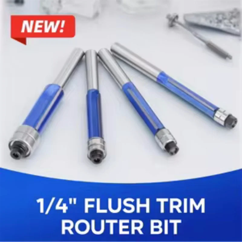 6MM 1/4" Flush Trim Router Bit, Carbide Tip Woodworking Milling Tool for Furniture & DIY Projects
6MM 1/4" Flush Trim Router Bit, Carbide Tip Woodworking Milling Tool for Furniture & DIY Projects