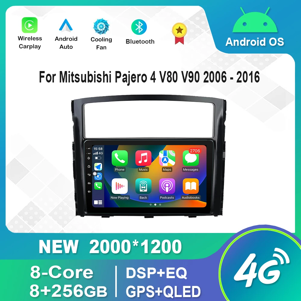 Car Android Radio Video Multimedia Player For Mitsubishi Pajero 4 V80 V90 2006 - 2016 Bluetooth WiFi GPS QLED IPS Screen DSP
Car Android Radio Video Multimedia Player For Mitsubishi Pajero 4 V80 V90 2006 - 2016 Bluetooth WiFi GPS QLED IPS Screen DSP