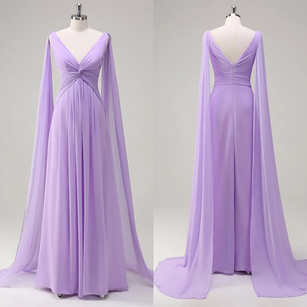 High Quality Customized V-neck Floor Length Purple Cap Sleeve Vestidos Para Matrimonio Invitada Вечернее Платье 2025 Люкс Dress
High Quality Customized V-neck Floor Length Purple Cap Sleeve Vestidos Para Matrimonio Invitada Вечернее Платье 2025 Люкс Dress
