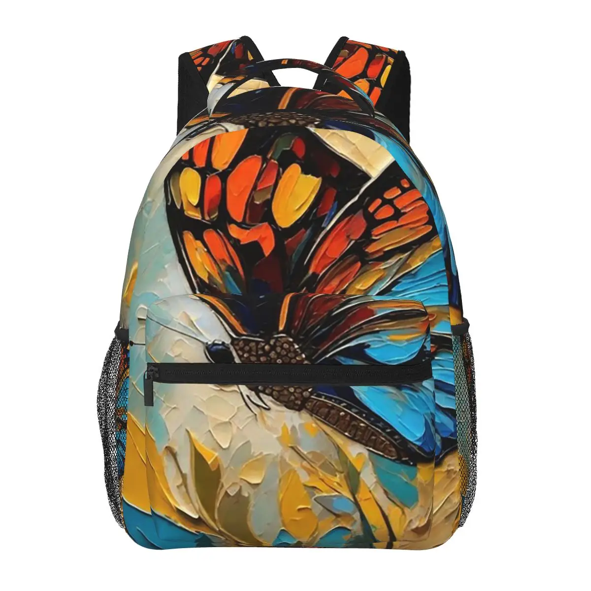 Butterfly Stands On Flowers Oil Painting Student Backpack School Bag Hiking Travel Daypack for Boys Girls Bookbag Shoulder Bags
Butterfly Stands On Flowers Oil Painting Student Backpack School Bag Hiking Travel Daypack for Boys Girls Bookbag Shoulder Bags