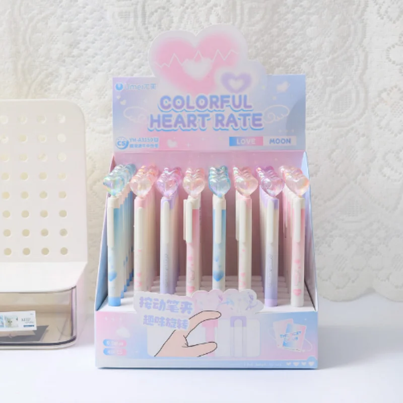 36pcs/lot Kawaii Love Press Gel Pen Cute 0.5mm Black Ink Signature Pens Promotional Gift Office School Supplies
36pcs/lot Kawaii Love Press Gel Pen Cute 0.5mm Black Ink Signature Pens Promotional Gift Office School Supplies