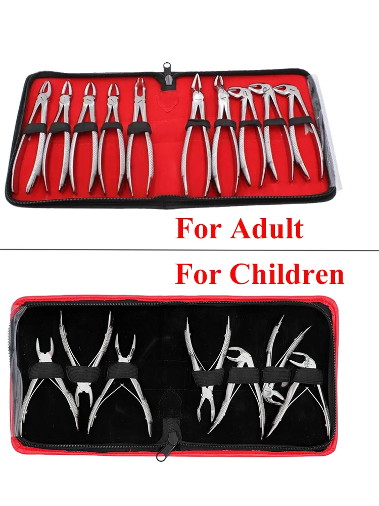 Dental Forceps Tooth Extraction Forcep Pliers Kit 7pcs for Children Kit for Child&10pcs for Adult Stainless Steel Dental Tools
Dental Forceps Tooth Extraction Forcep Pliers Kit 7pcs for Children Kit for Child&10pcs for Adult Stainless Steel Dental Tools