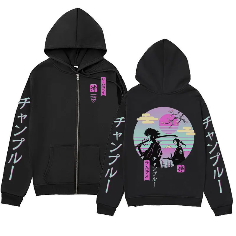 Samurai Chillhop Anime Graphic Zipper Hoodie Fashion Cartoon Zip Up Hooded Sweatshirts Men's Women's Casual Oversized Pullovers
Samurai Chillhop Anime Graphic Zipper Hoodie Fashion Cartoon Zip Up Hooded Sweatshirts Men's Women's Casual Oversized Pullovers