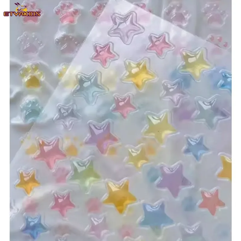 Clear Mini Jelly Star Stickers Five Pointed Star Heart DIY Craft for Kids Children Classic Toy Decorative Album Scrapbooking
Clear Mini Jelly Star Stickers Five Pointed Star Heart DIY Craft for Kids Children Classic Toy Decorative Album Scrapbooking
