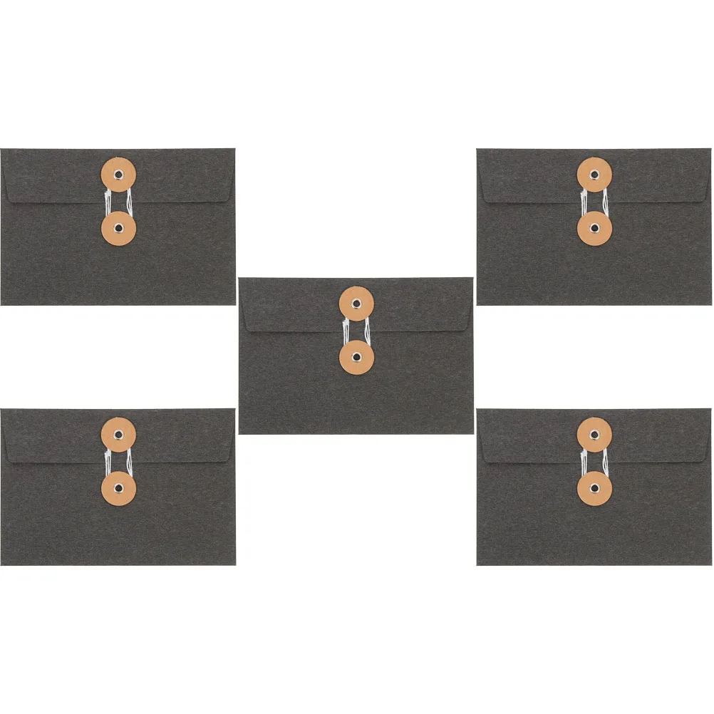 10 Retro String Tie Envelopes Black Kraft Paper Bags Thickened File Pouches Student Office Storage Document ganizers
10 Retro String Tie Envelopes Black Kraft Paper Bags Thickened File Pouches Student Office Storage Document ganizers