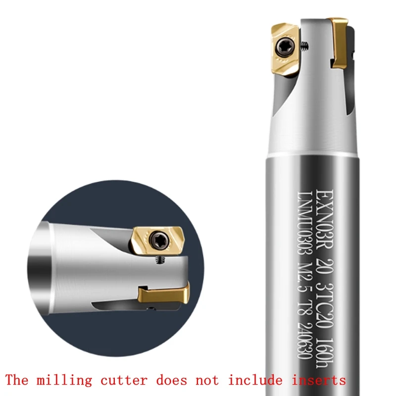 EXN03R Быстрая передняя фреза, стержень, фрезерный станок, режущий стержень для LNMU0303ZER, твердосплавная вставка EXN03R, держатель фрезерного инструмента
EXN03R Быстрая передняя фреза, стержень, фрезерный станок, режущий стержень для LNMU0303ZER, твердосплавная вставка EXN03R, держатель фрезерного инструмента